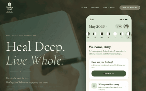 Healing Soul website