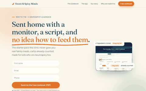 Sweet & Spicy Minds website