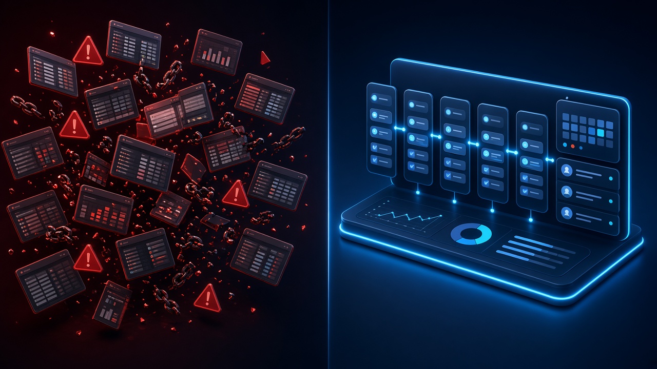 Disconnected apps transformed into one unified dashboard