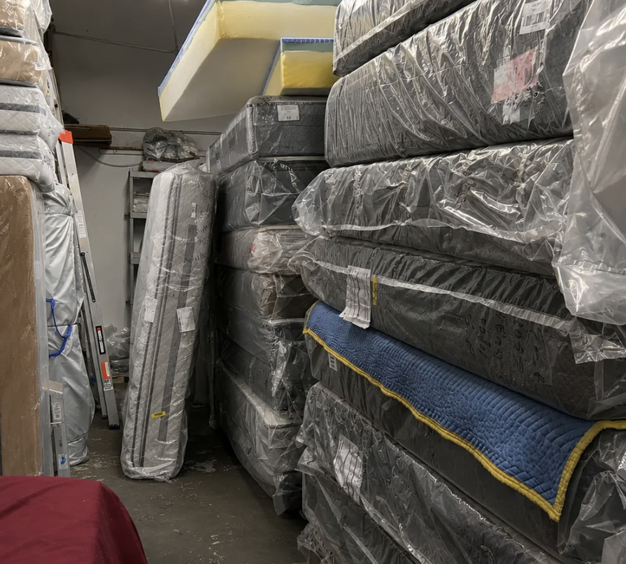 Furniture and mattress warehouse floor