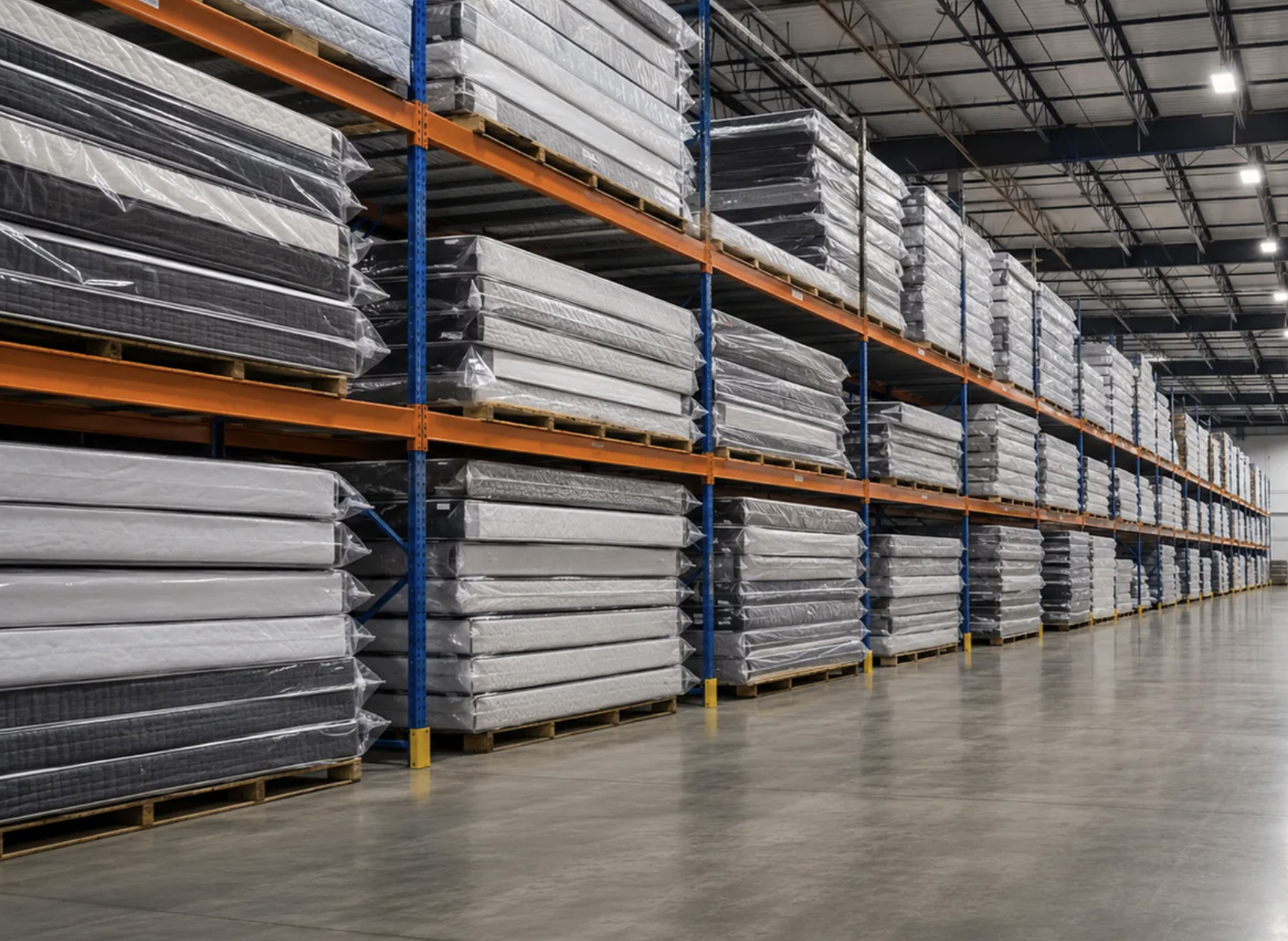 Warehouse mattress inventory