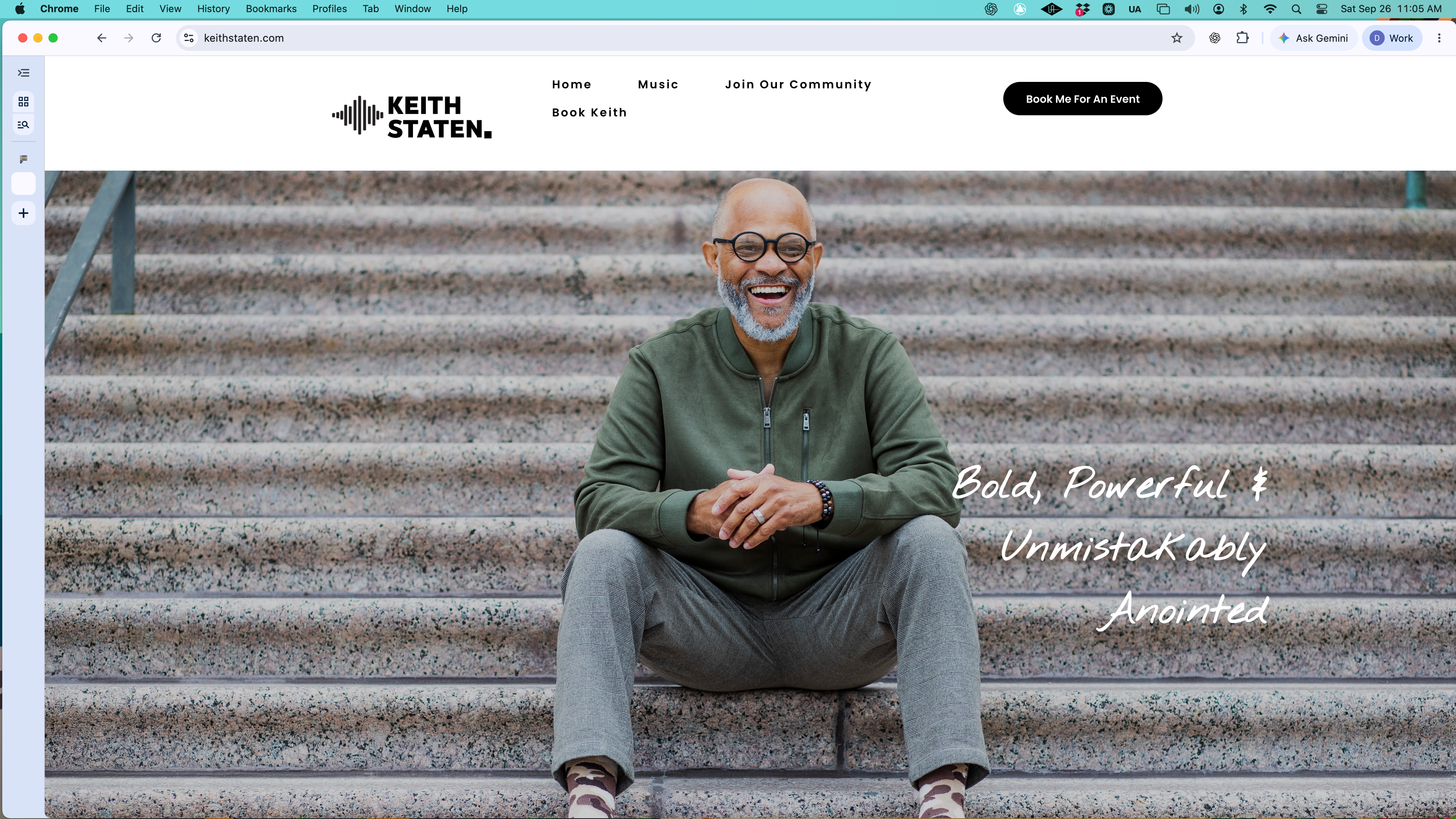 Keith Staten homepage website screenshot