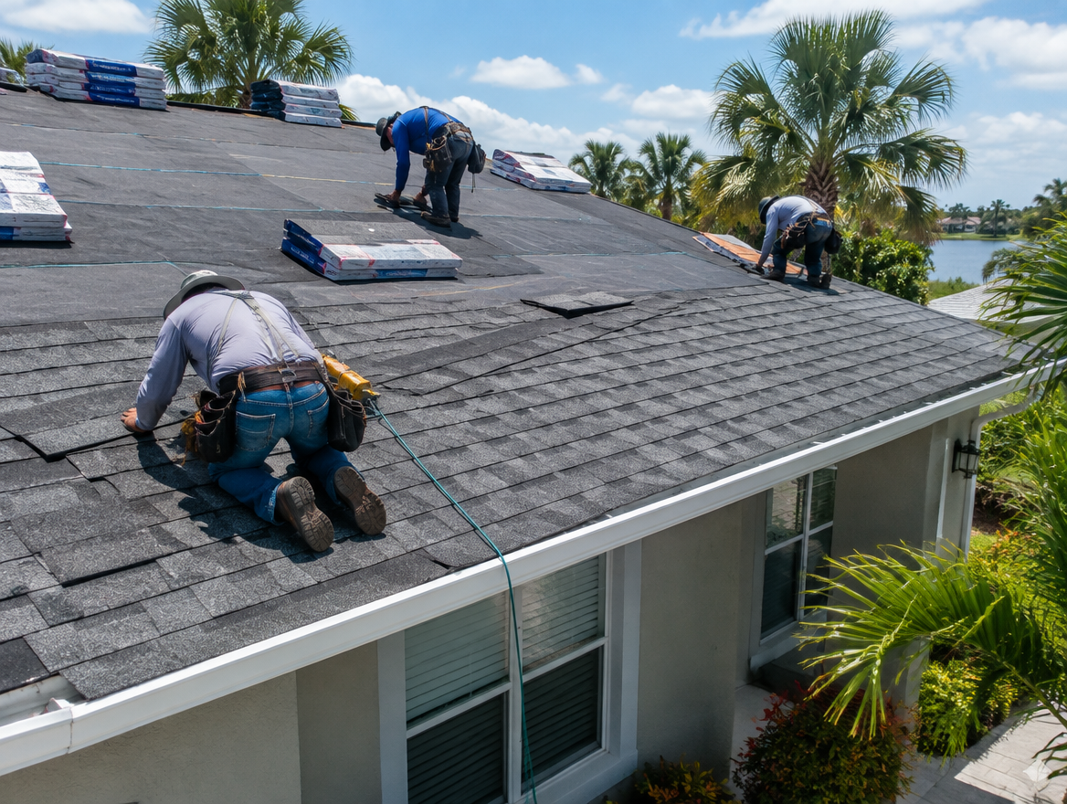 Shingle re-roof — Palm Coast