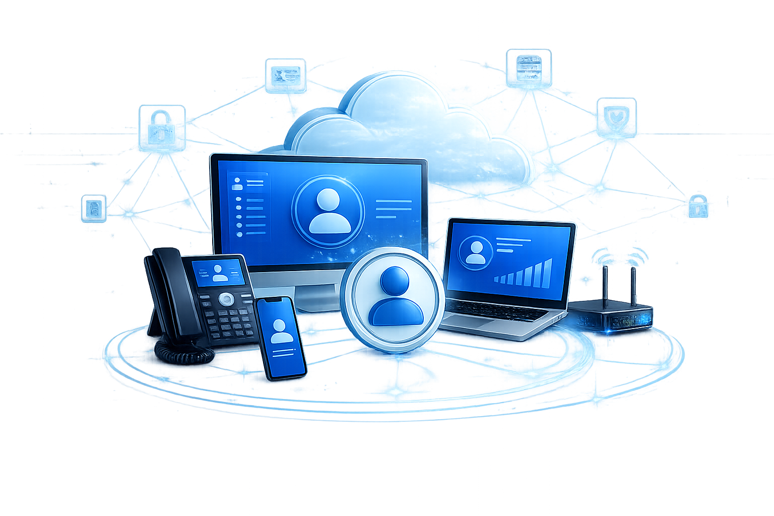 User endpoint cybersecurity illustration