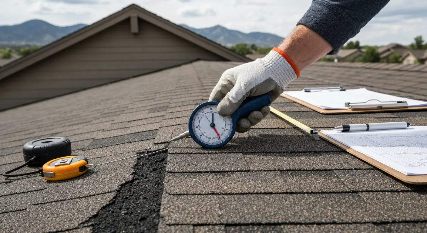 Hail damage roof repair in Northern Colorado