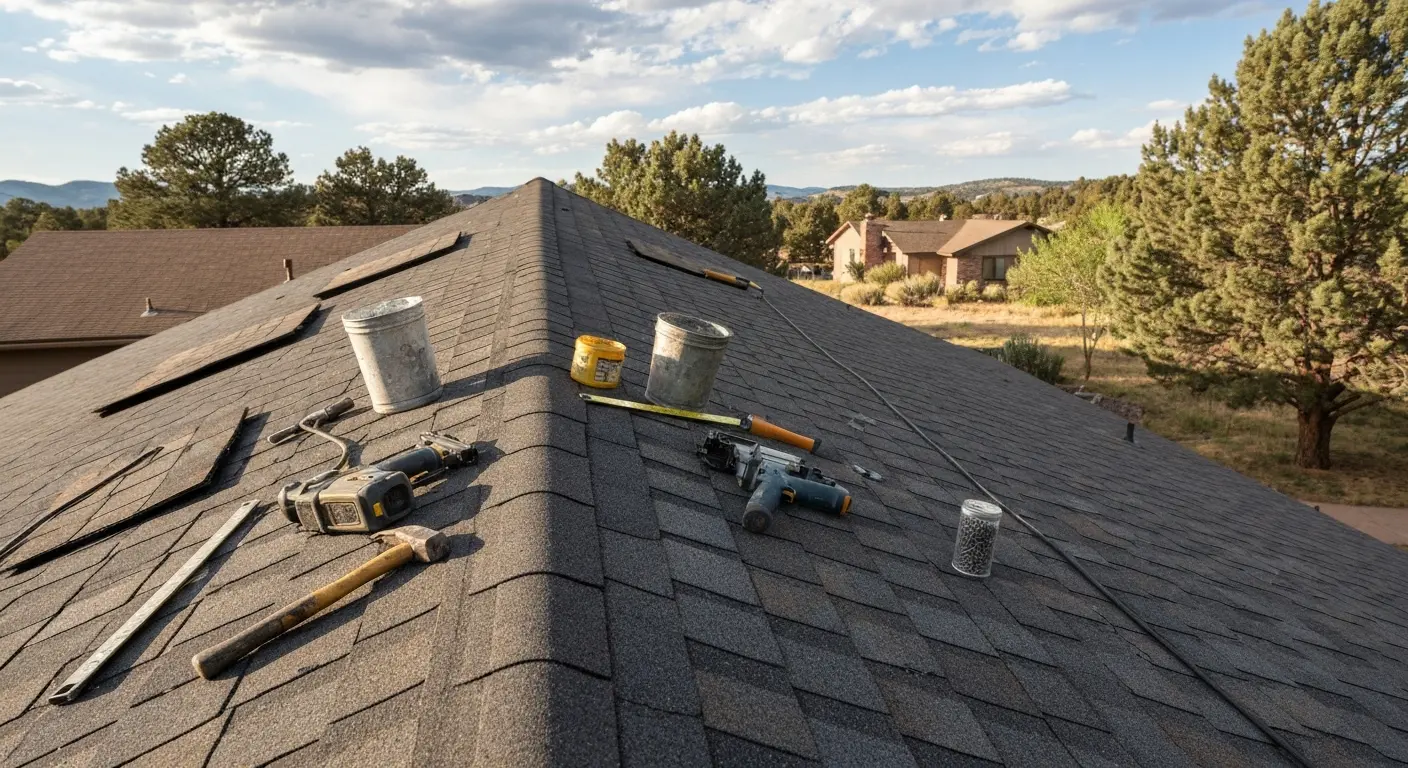 Fire damage roof repair
