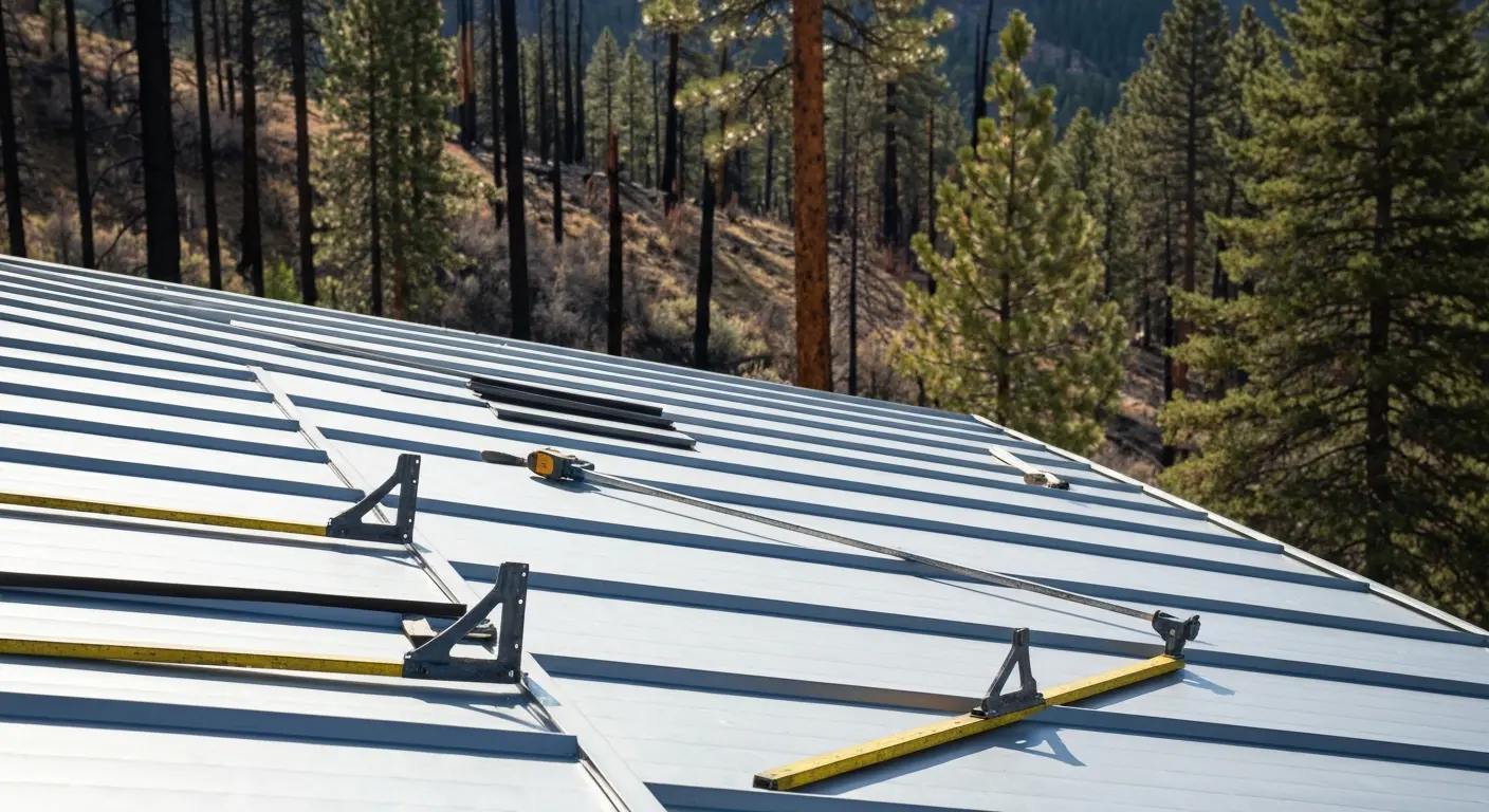 Fire damage roof restoration