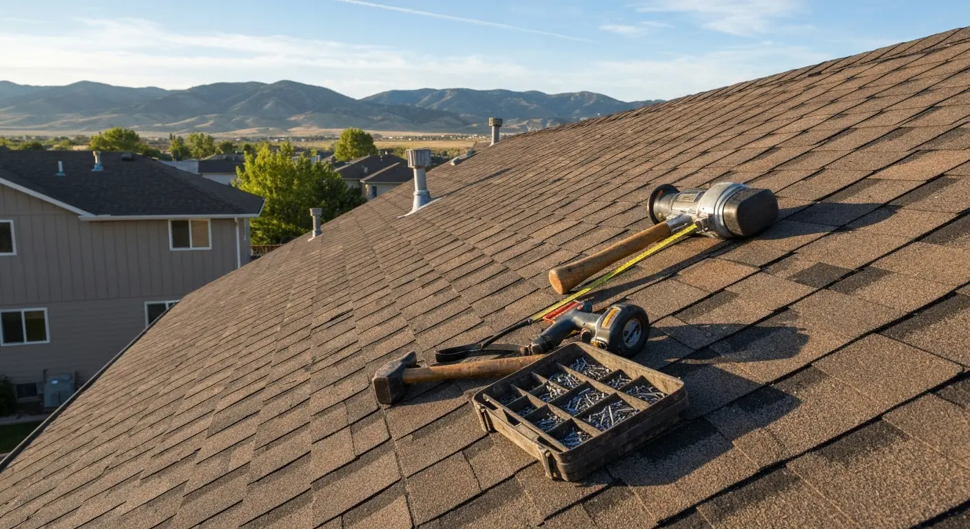 Wind damage roof repair