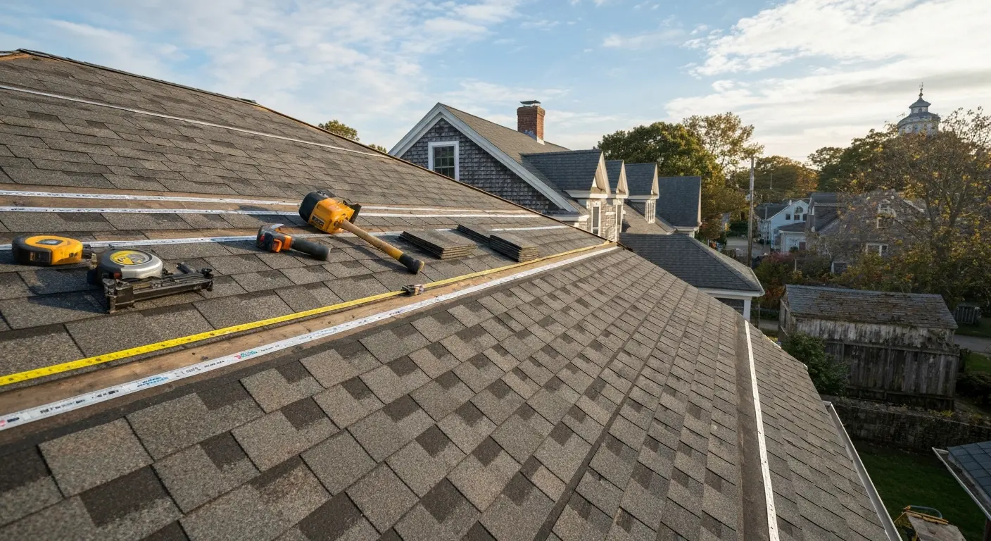 Residential roof installation