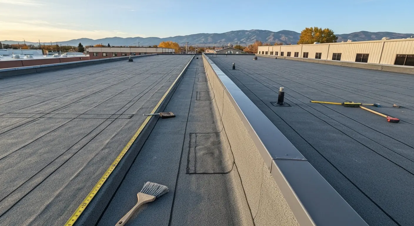 Commercial roof installation