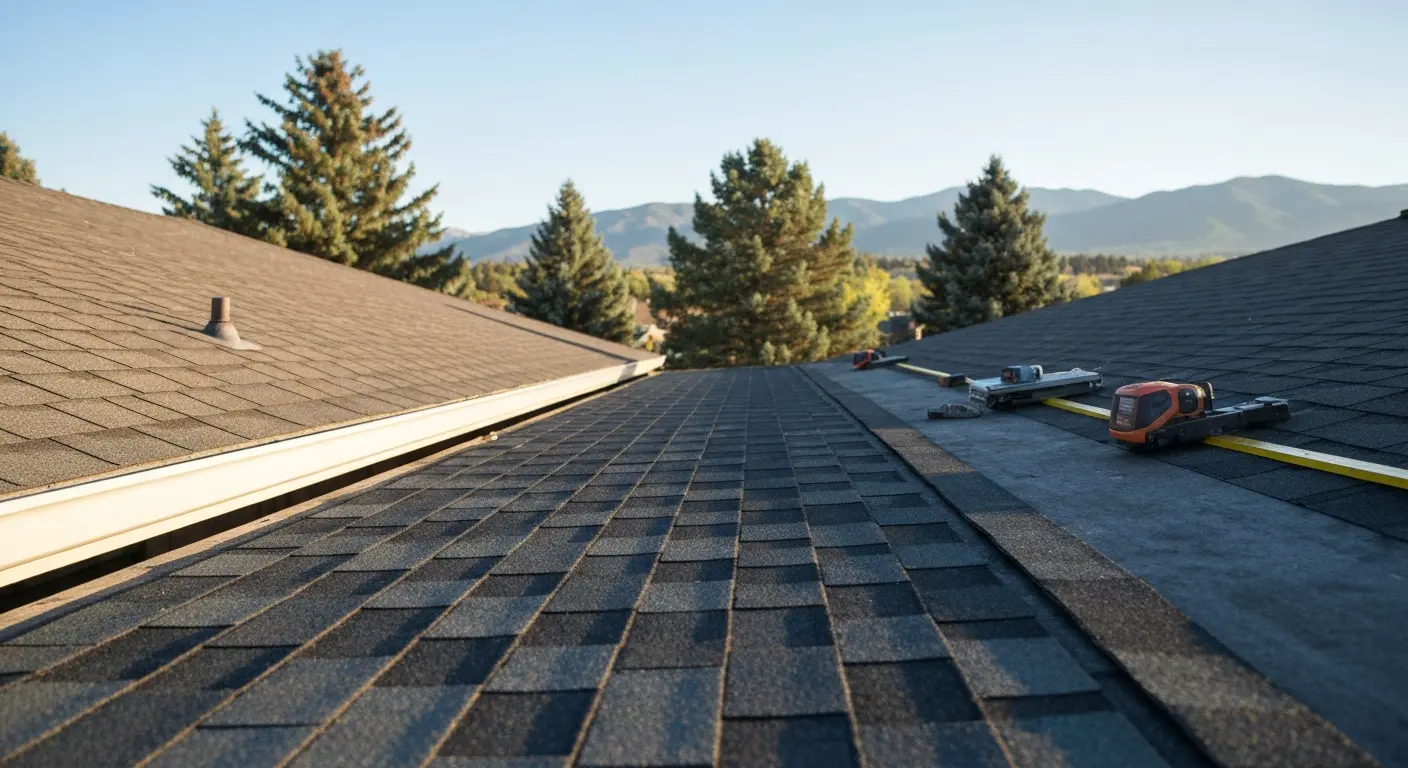 Roof repair work in Bellvue