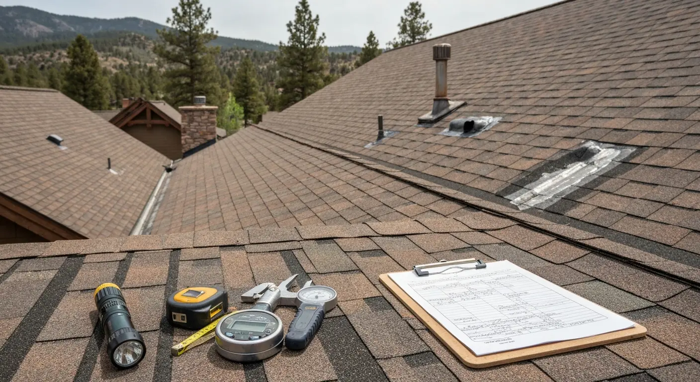 Professional roof inspection in Jamestown Colorado