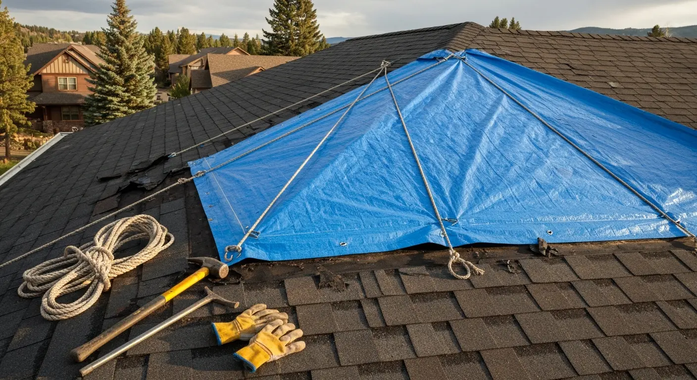 Emergency roof repair service