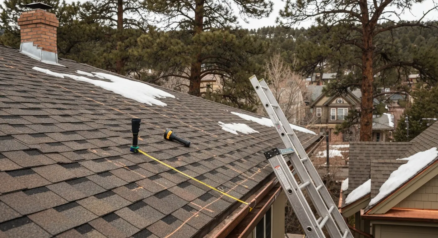 Professional roof inspection