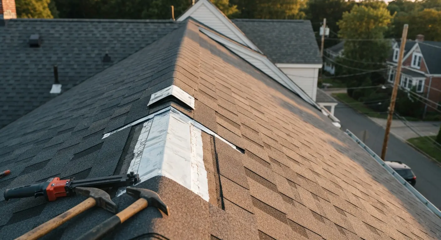 Shingle and flashing replacement