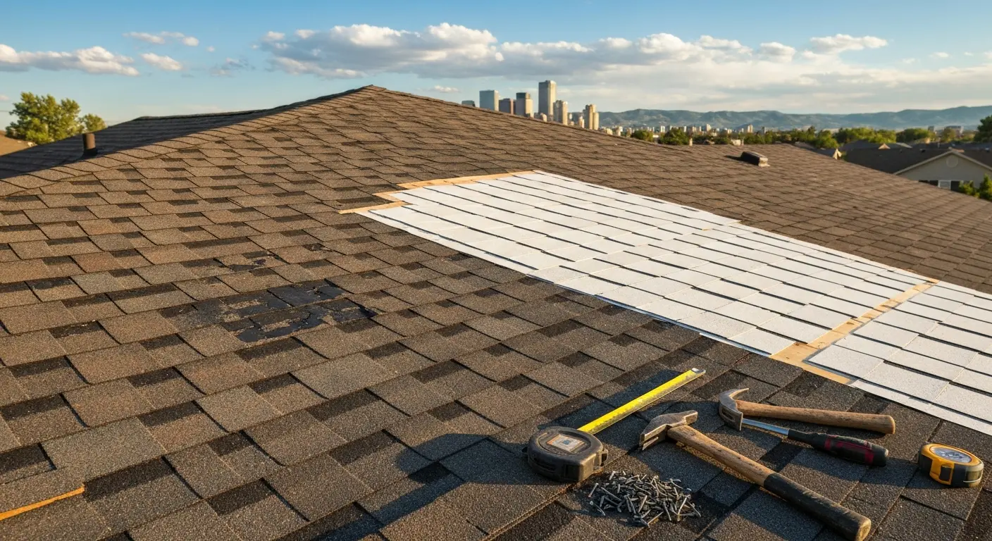 Hail damage roof repair