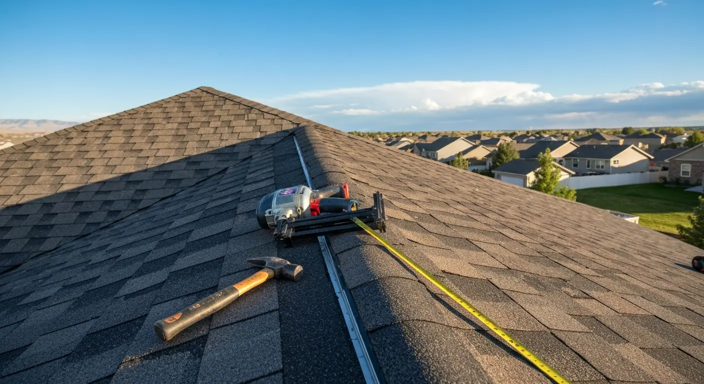 Storm damage roof repair