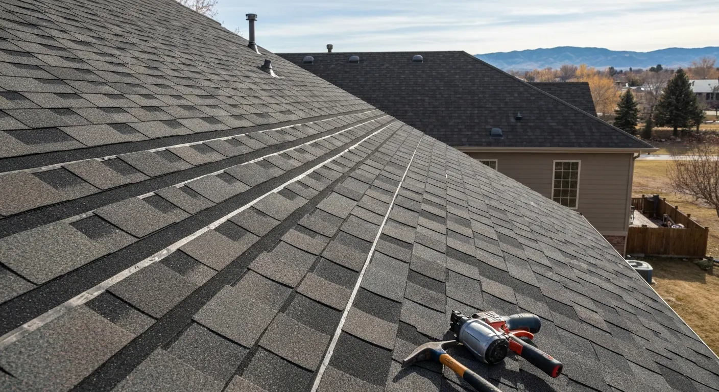 Asphalt shingle roof replacement in Northern Colorado