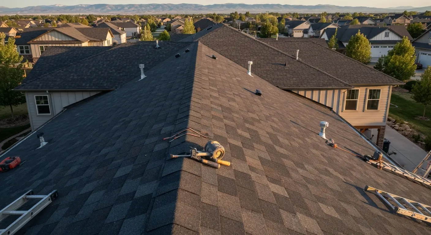 New roof installation