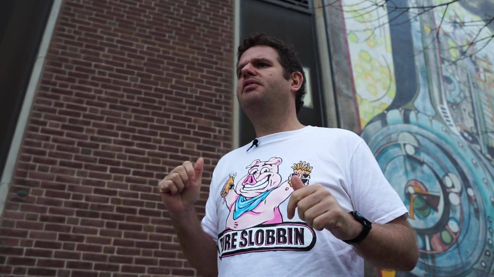 White Pure Slobbin' t-shirt