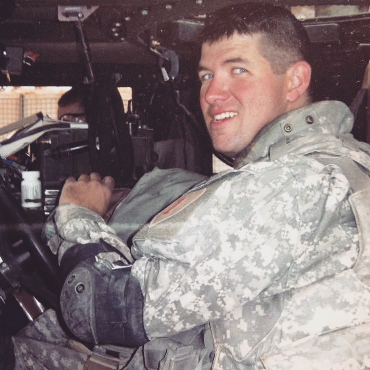 Jerry Holland during his 2006 to 2007 deployment to Iraq