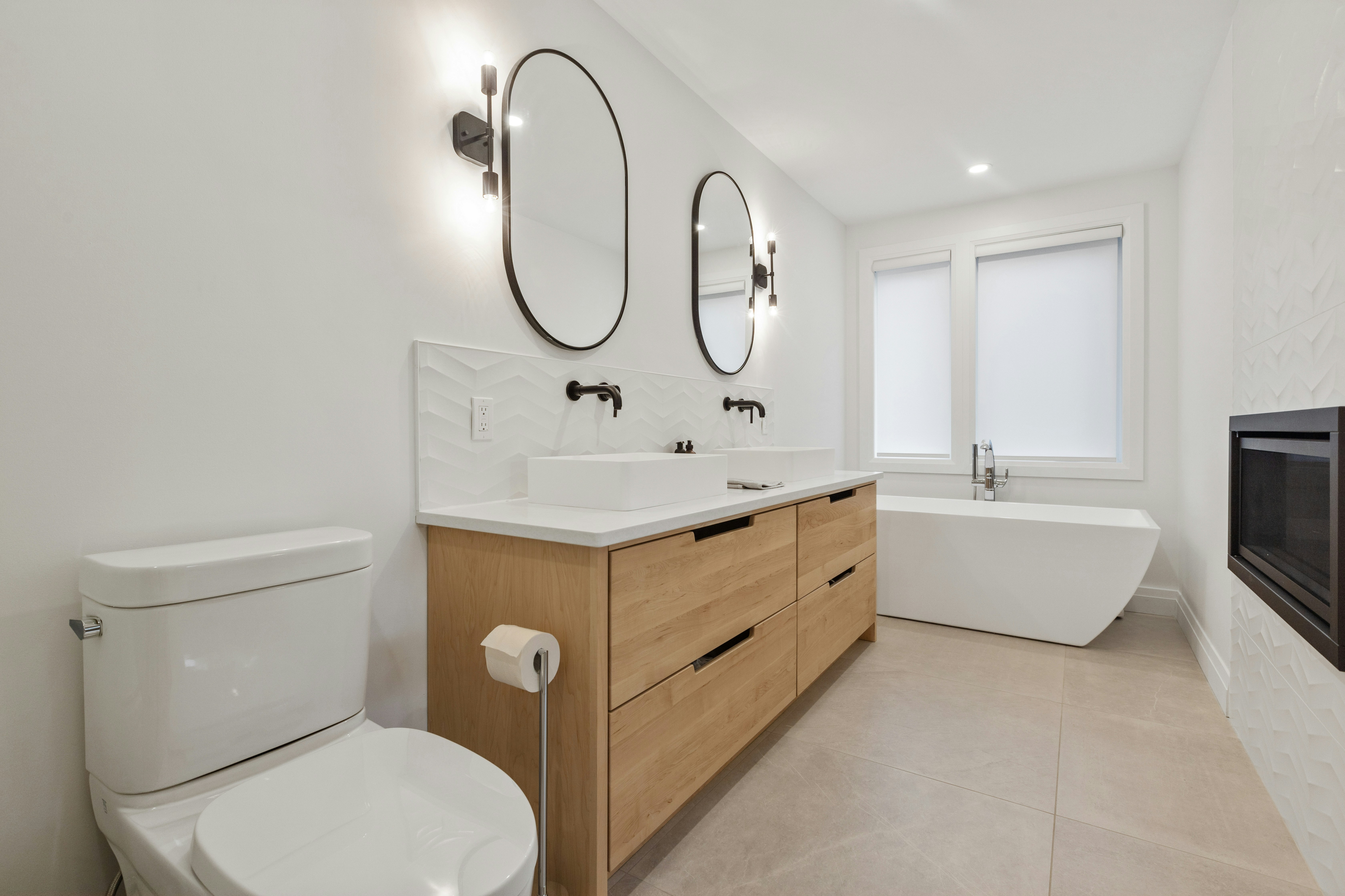 Rénovation salle de bain premium par Les Constructions Gadbois
