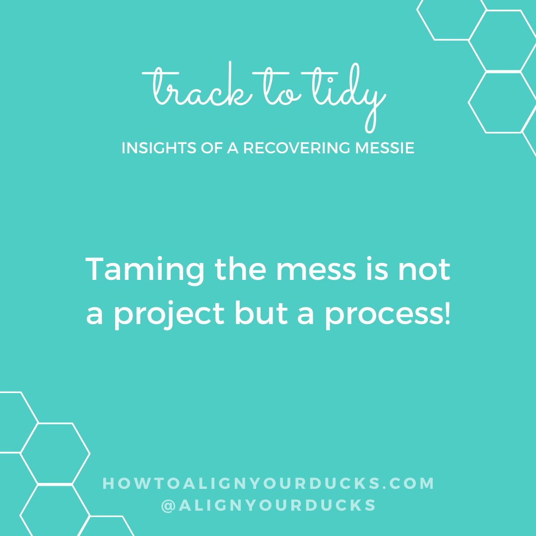 Taming the mess is not a project, it's a process. Taming the mess is not a project, it's a process.
