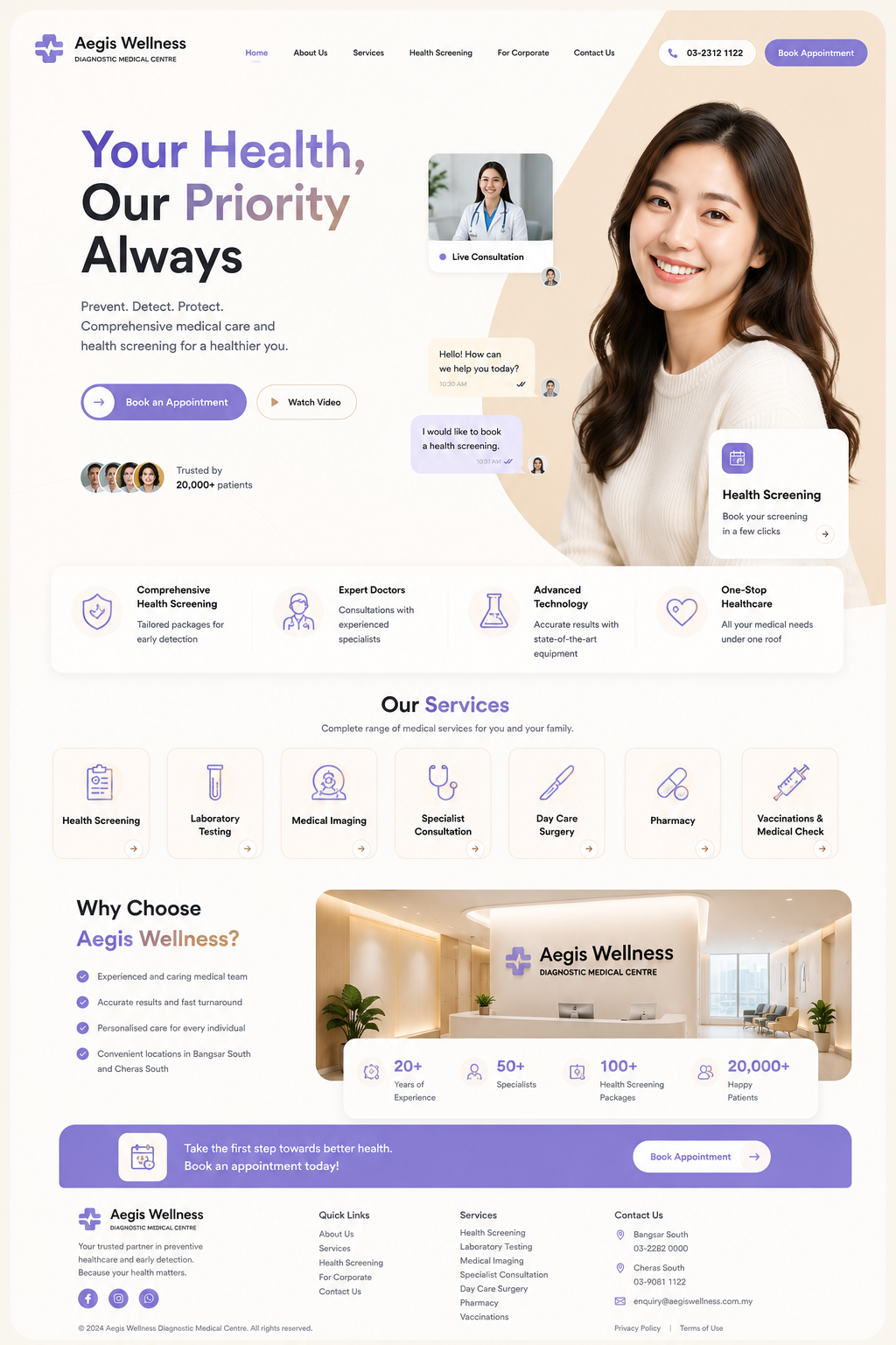Wellness Website, Websites