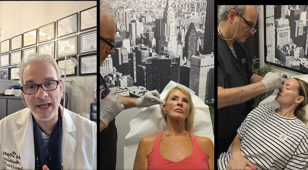 Thomas Pulice performing aesthetic treatment