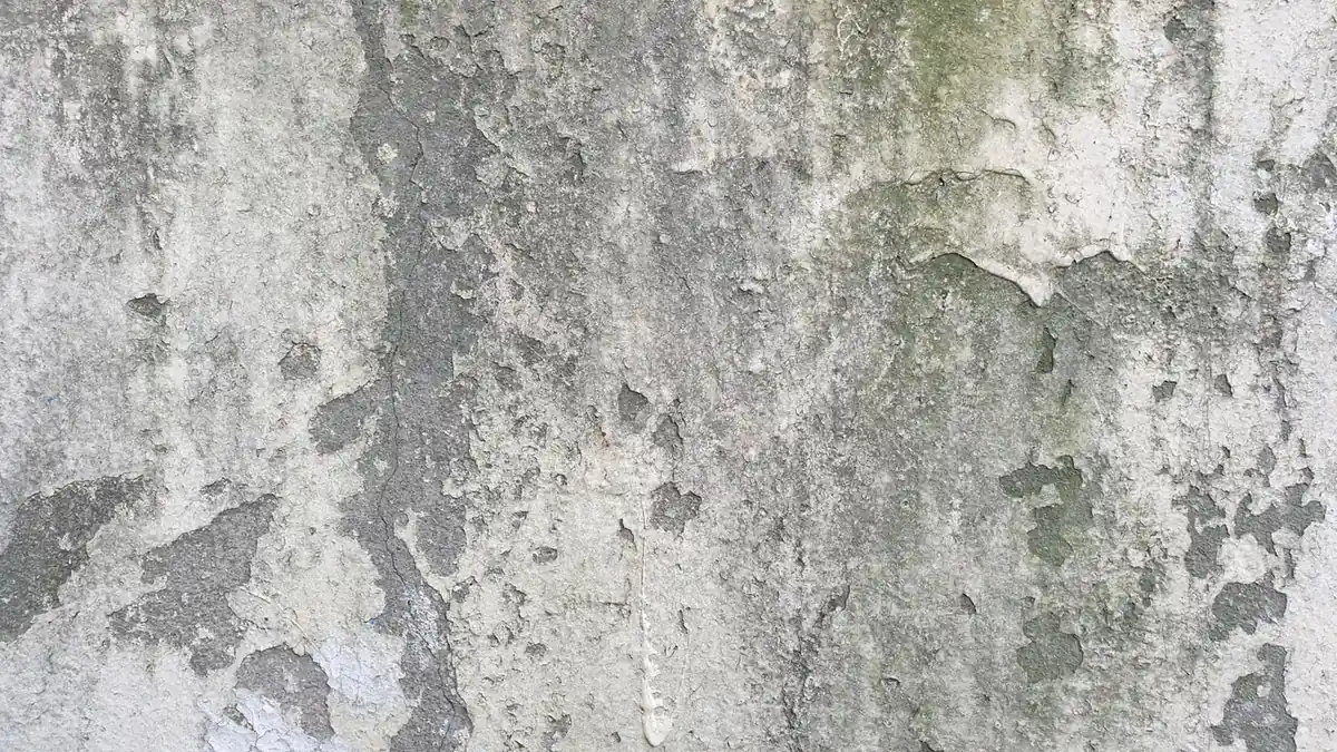 Existing masonry foundation showing cracking and movement