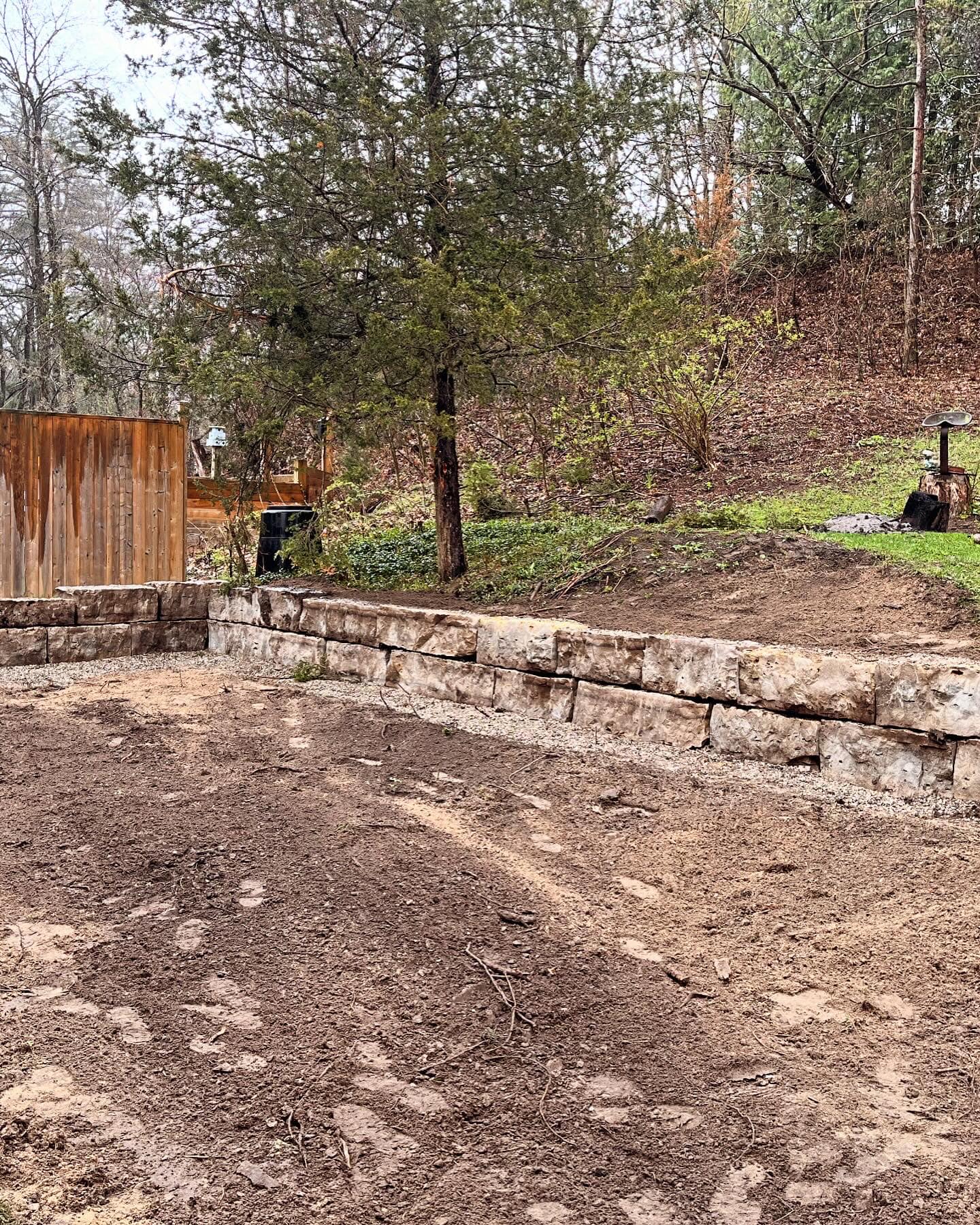 Retaining Wall + Site Grading