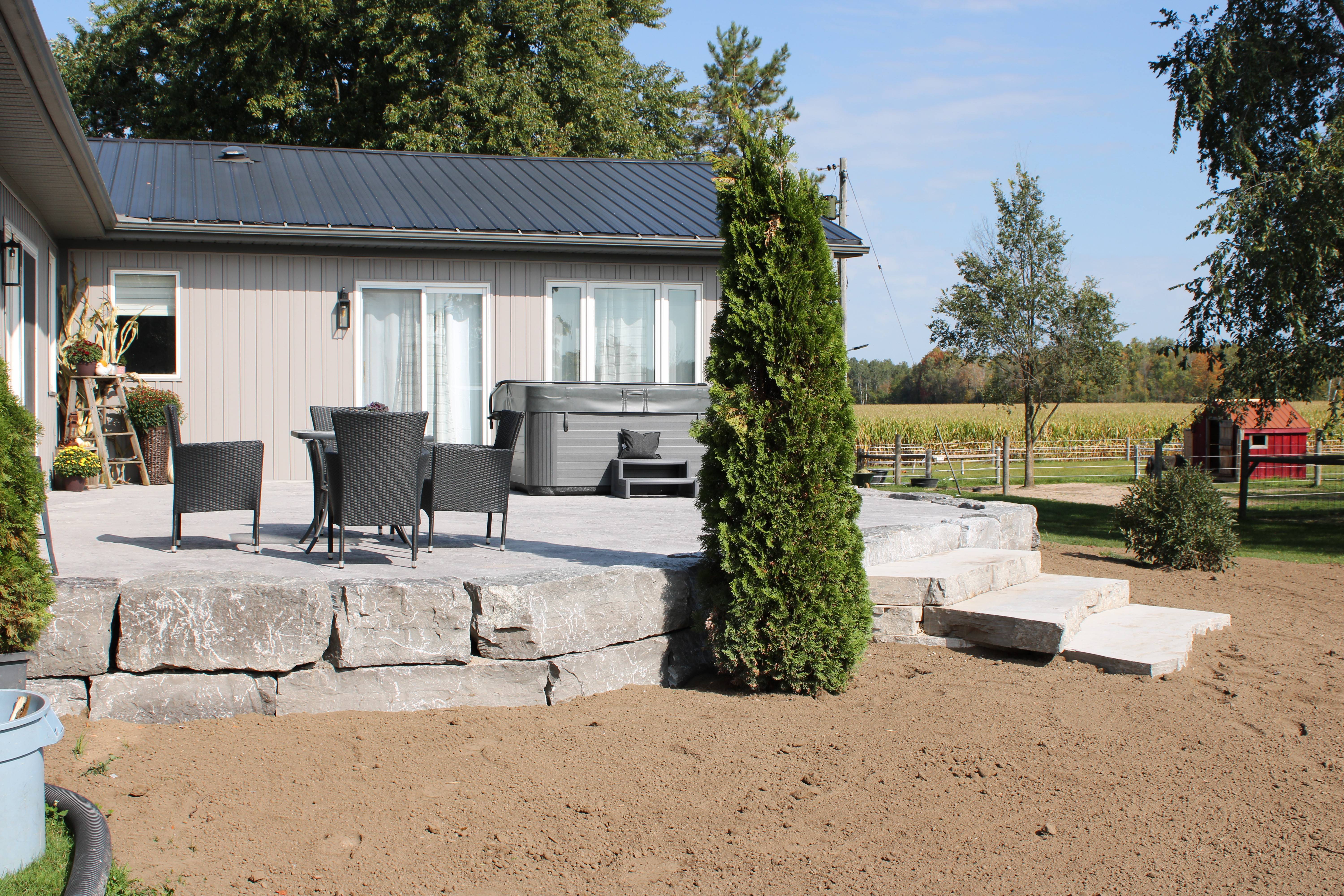 Patio + Hot Tub Pad