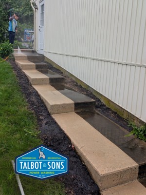 before/after walkway power wash lititz,pa