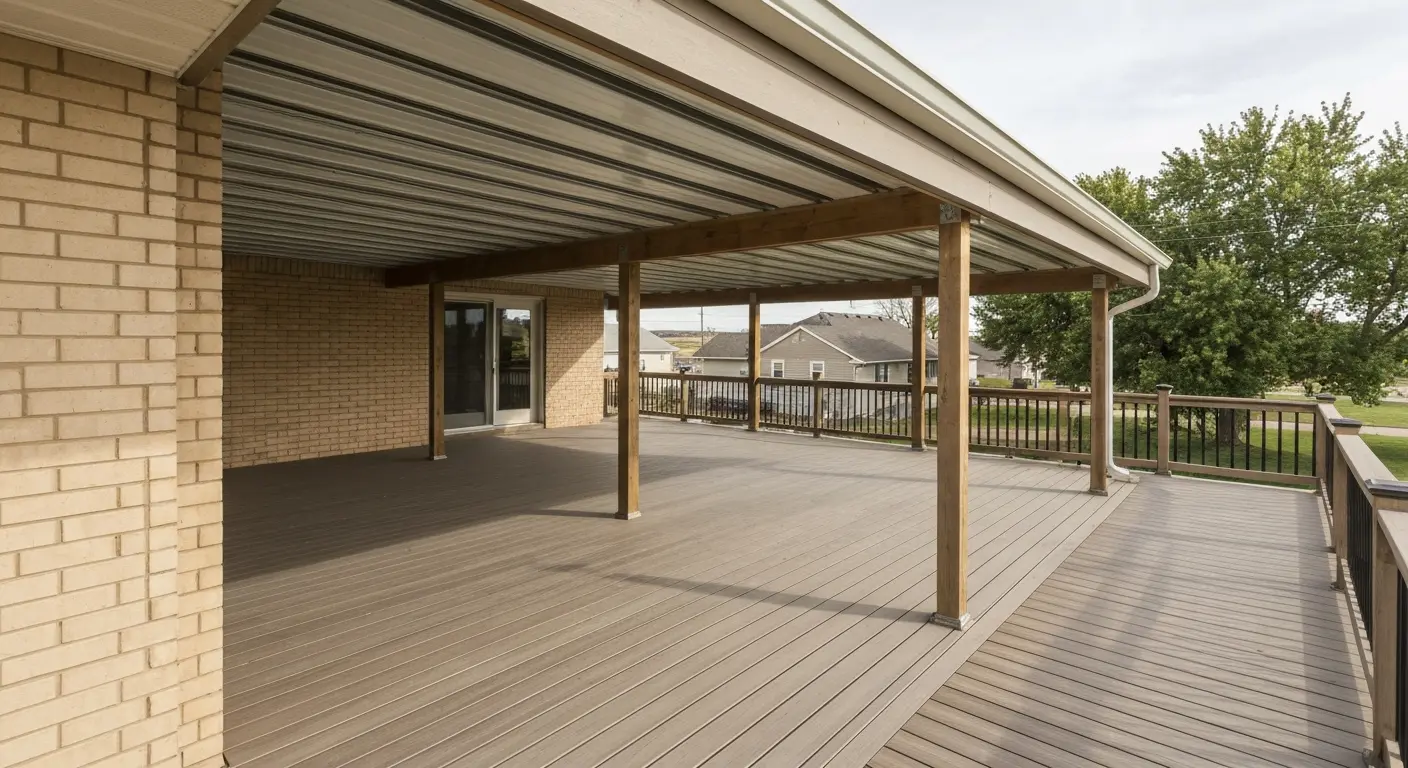 Covered deck in Sioux Falls