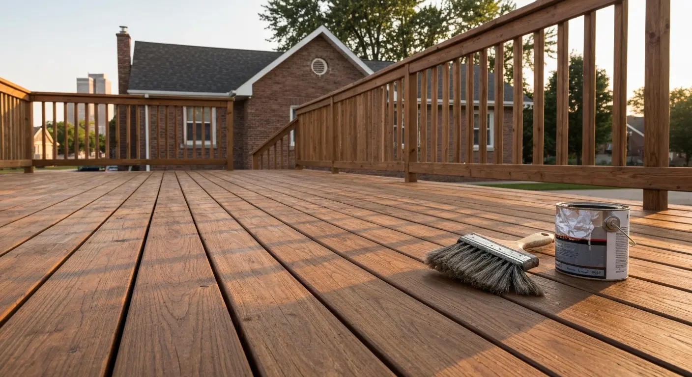 Deck staining project