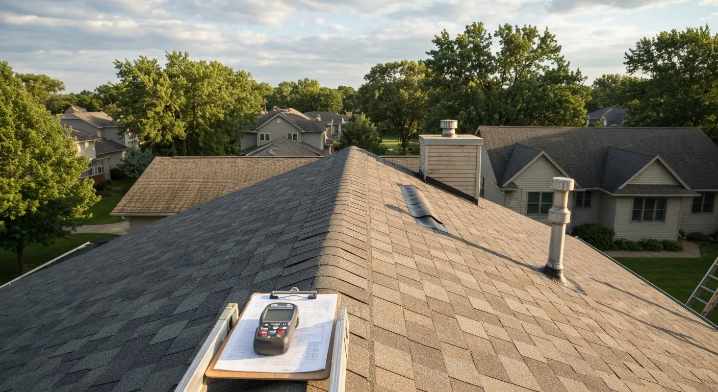 Professional roof inspection