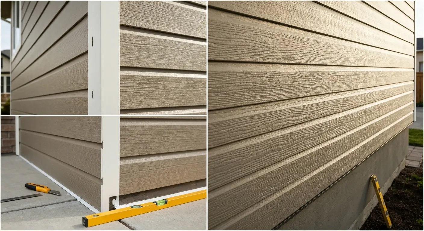 Fiber cement siding installation