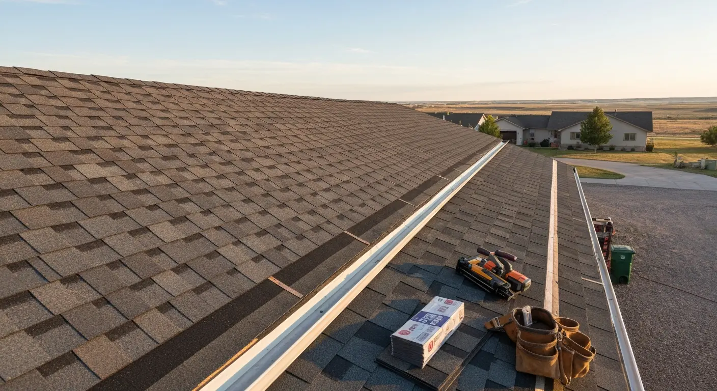 New roof installation