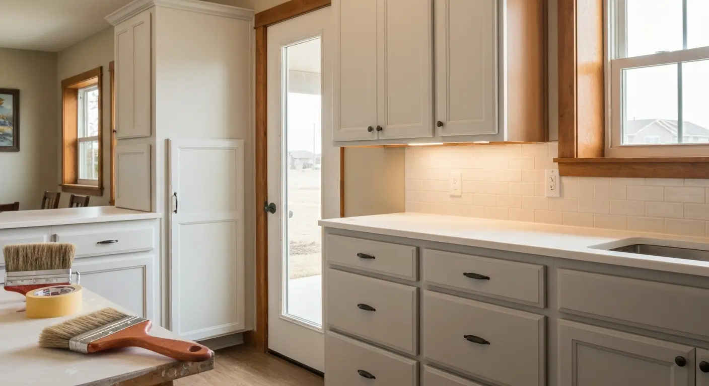 Kitchen cabinet painting in Sioux Falls
