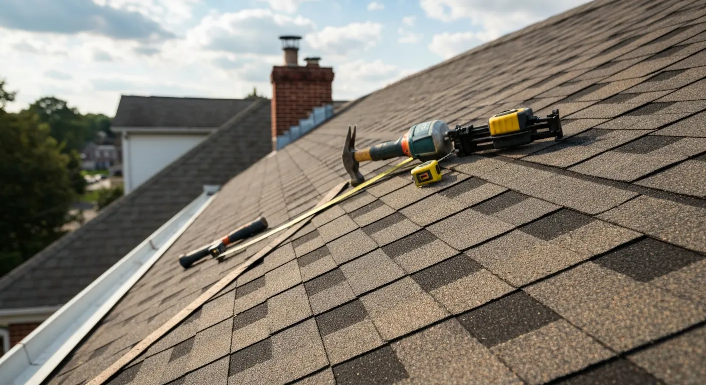 Roof repair work in Harrisburg