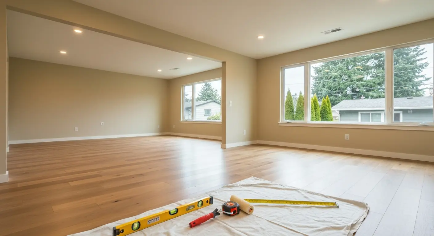 Interior remodeling work