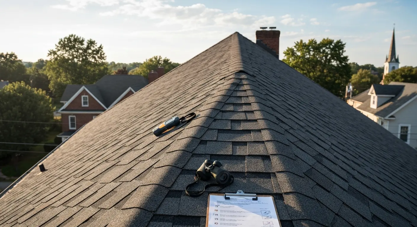 Professional roof inspection