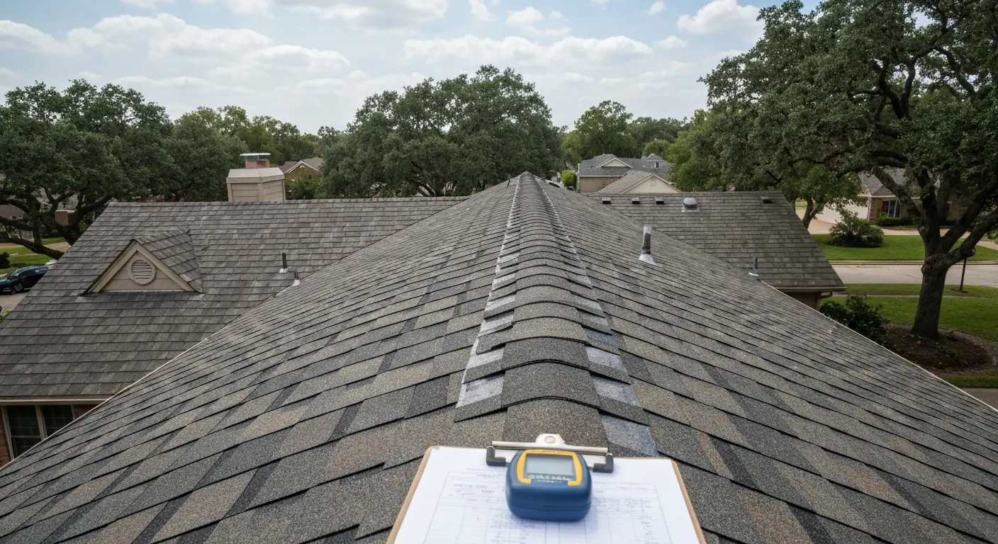 Professional roof inspection