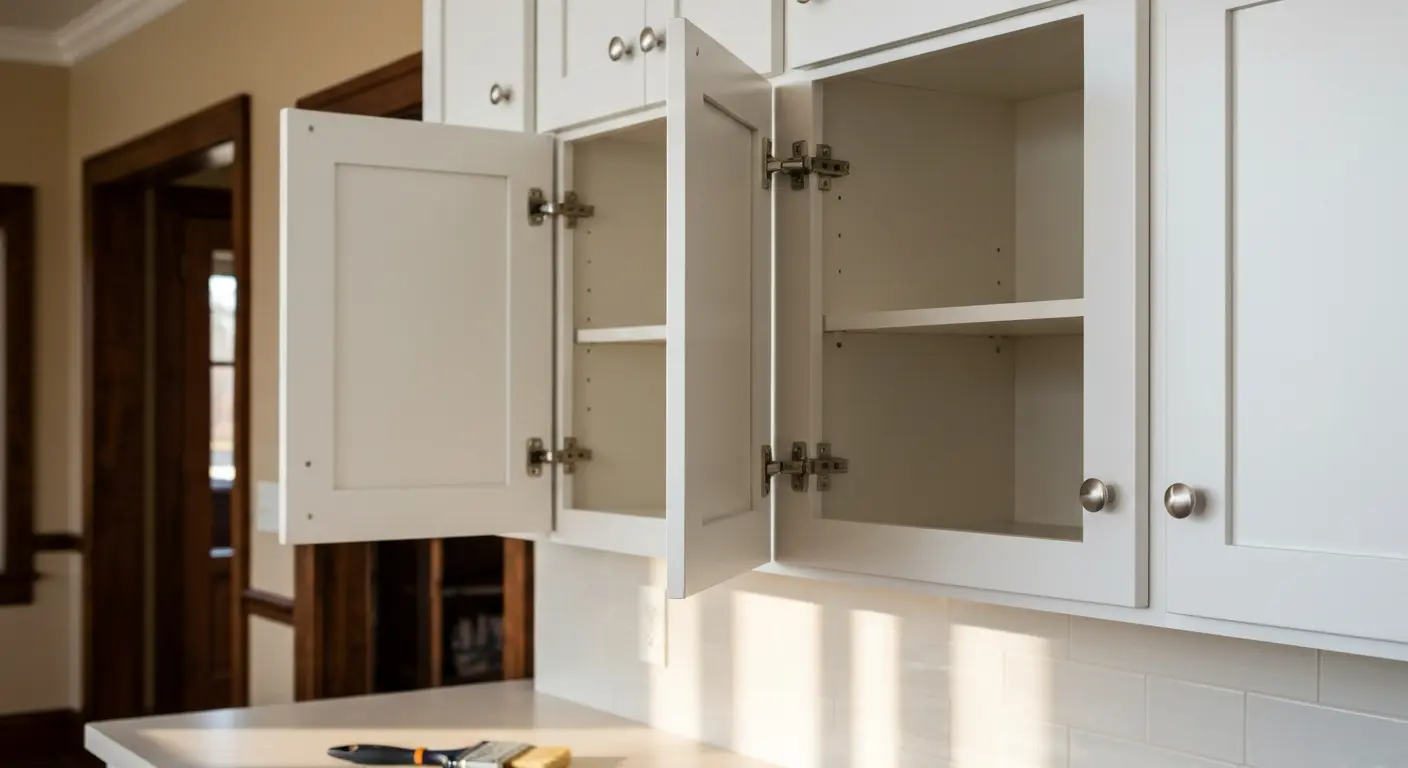 Kitchen cabinet and wall painting