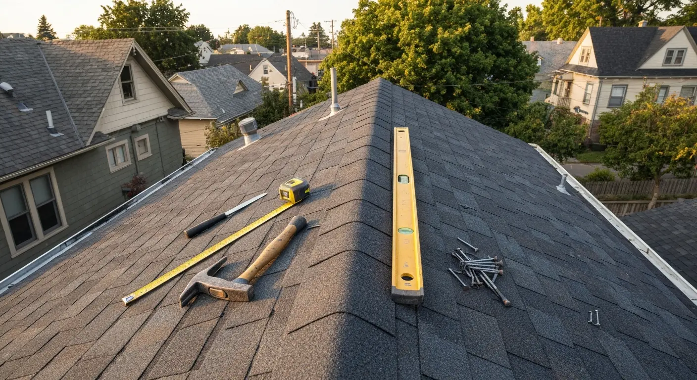 Roof restoration work