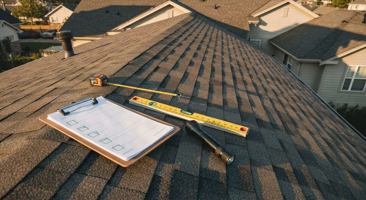 Professional roof inspection