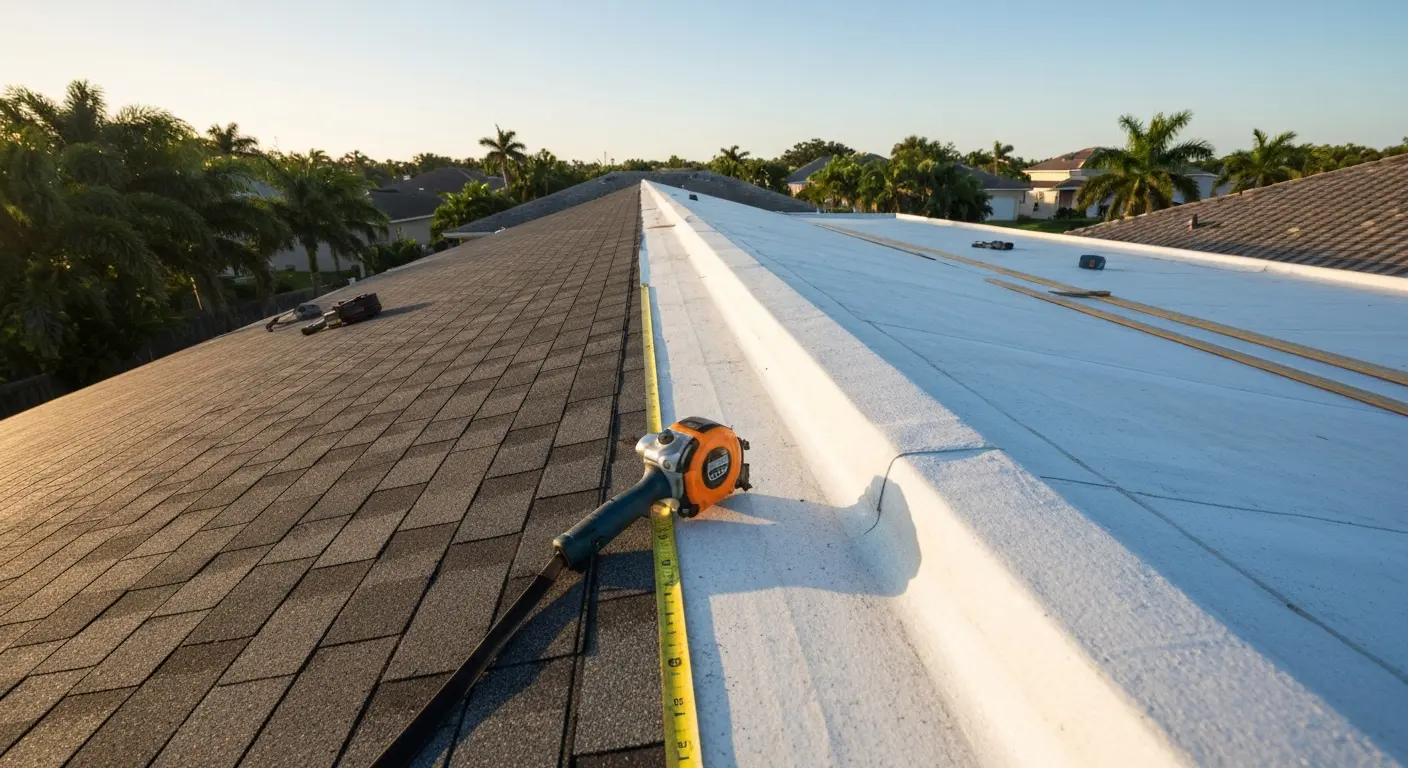 New roof installation