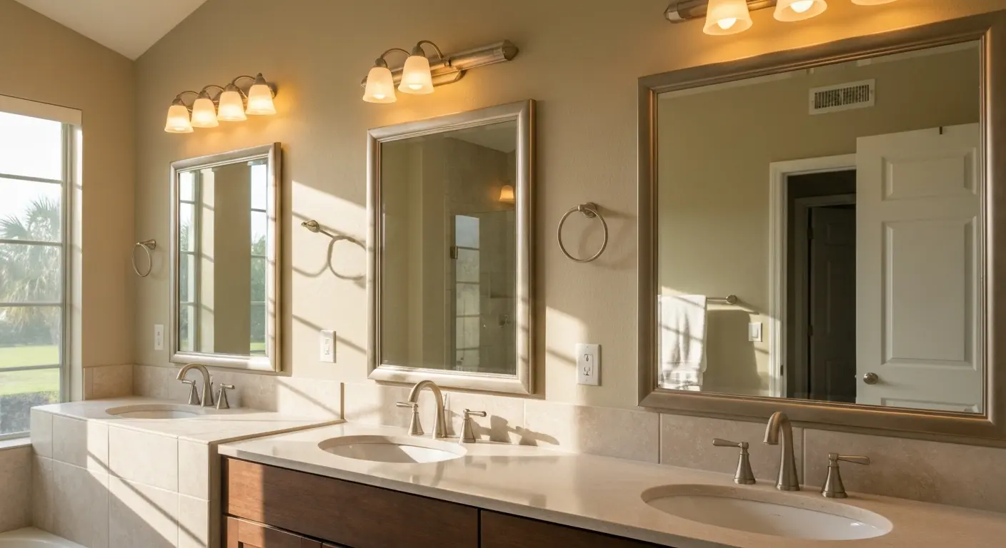 Bathroom tile and fixture installation