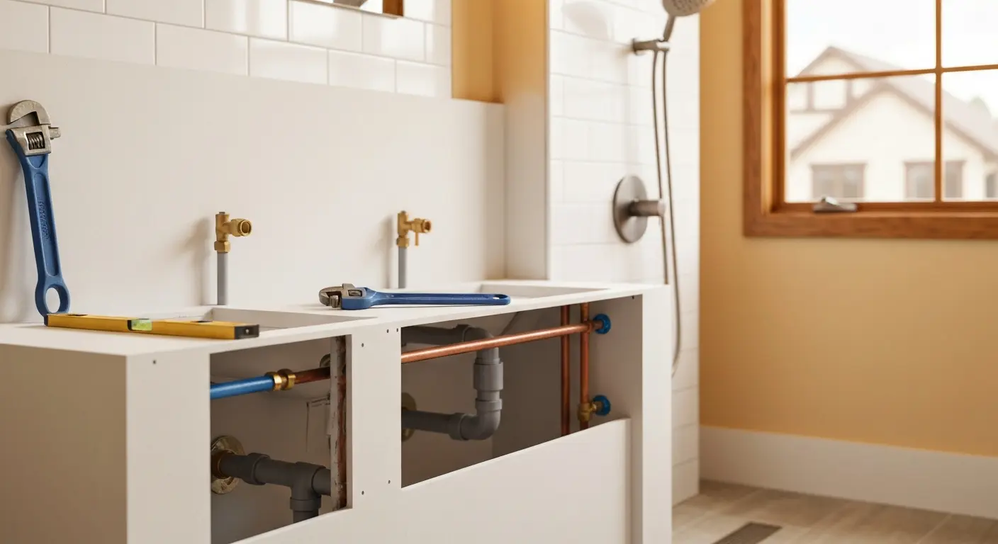 Modern bathroom fixtures