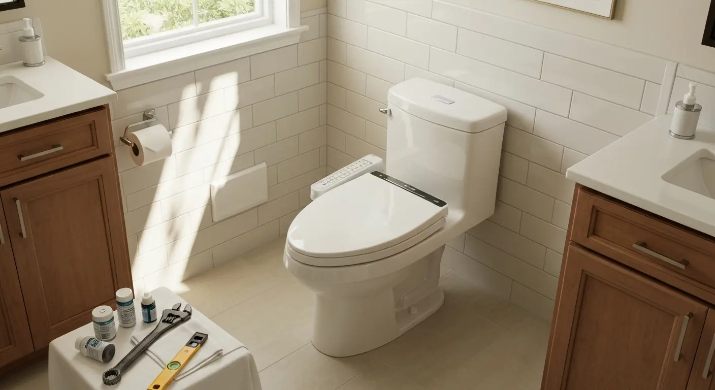 Smart toilet installation
